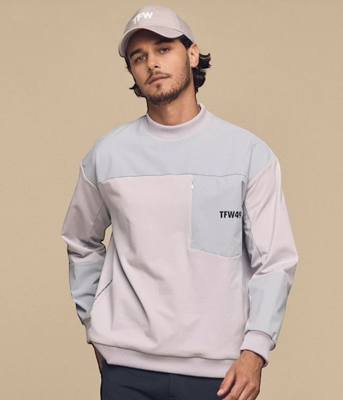 TFW49 / T102510008 / L/S THICK COLLAR CREW NECK SHIRT（4色