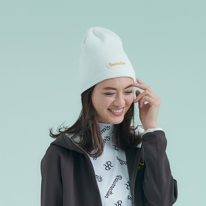 Resurrection / ニットビーニー (ホワイト/ネイビー) / RR2-3KCAP04