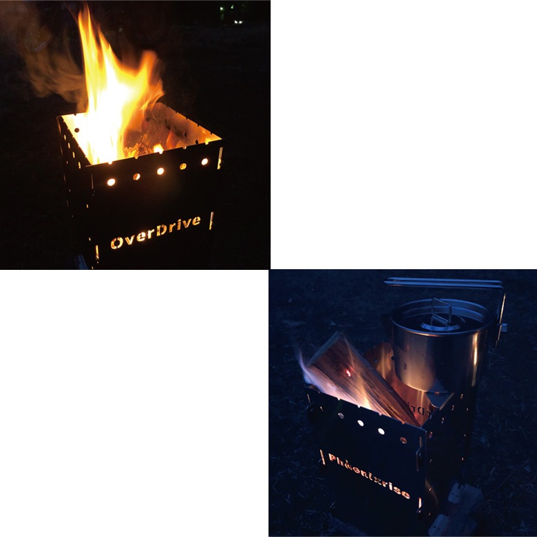 炎を観て純粋に焚火を楽しみたいキャンパーへおススメ。燃料に合わせ