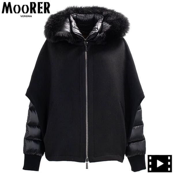 セール】ムーレー ダウン レディース ウールカシミヤ 3WAY ケープ