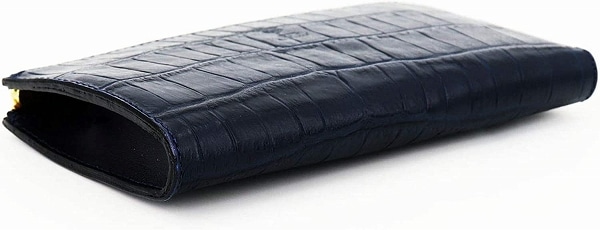 セール】フェリージ 財布 クロコダイル型押し エンボスレザー L字