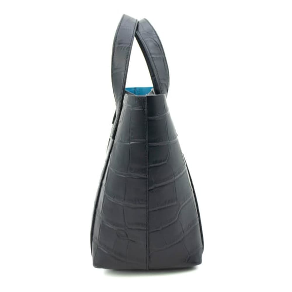 ペッレモルビダ トートバッグ クロコ型押し ダブルフェイスレザー