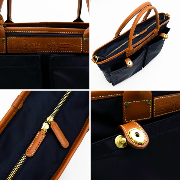 フェリージ トートバッグ ナイロン×レザー ヘルメットバッグ トート