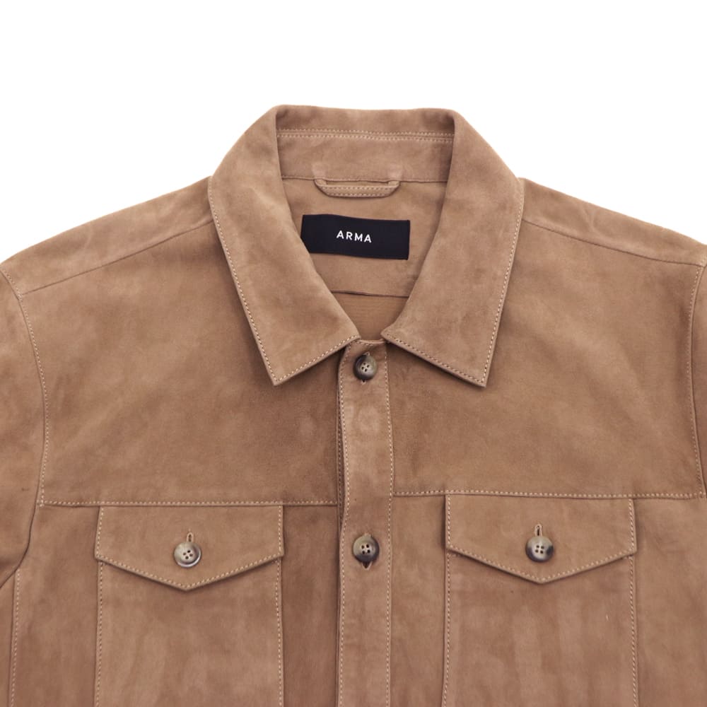 セール】アルマ シャツ メンズ ゴートスエード ウエスタンシャツ