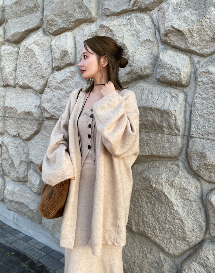 knit cardigan tops skirt 3set | DRESS | LAULEN（ローレン）