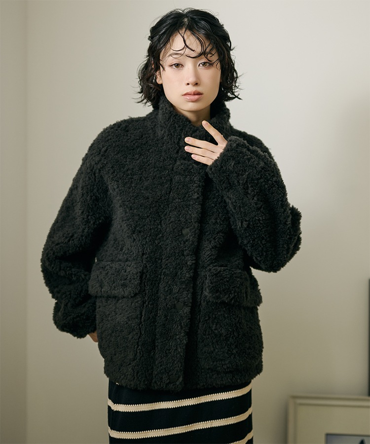 wool boa double pocket coat | OUTER | LAULEN（ローレン）