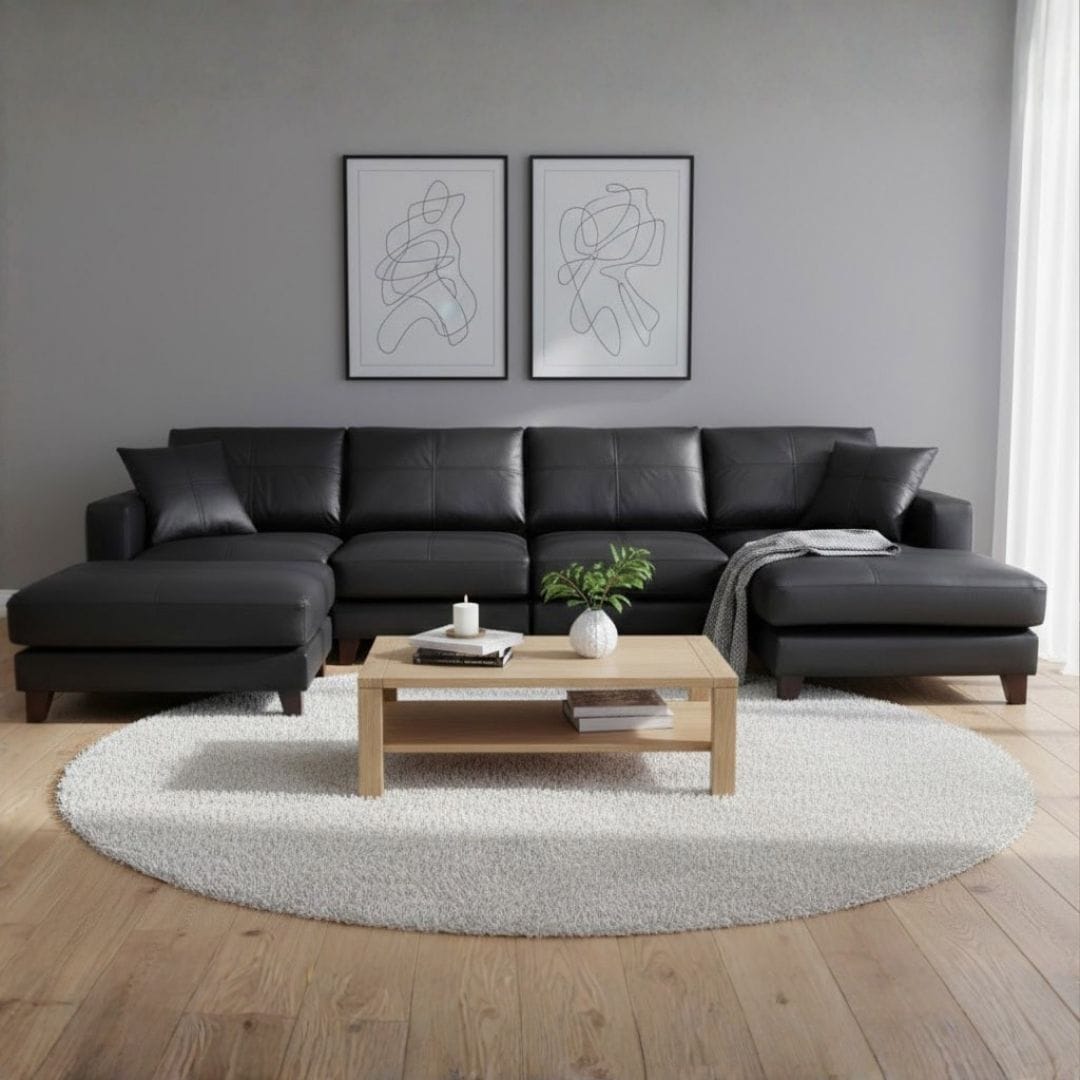 ソファ ソファー 革 レザー 本革 カウチソファ 4人掛けソファ ワイド