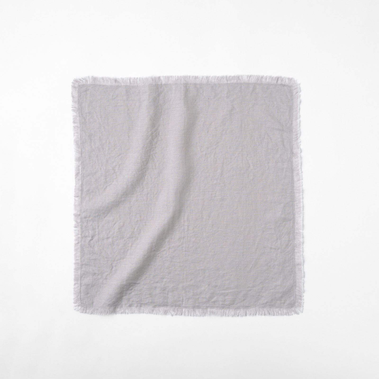 SONORO _ リネン マルチクロス フリンジ _ ライトグレイ