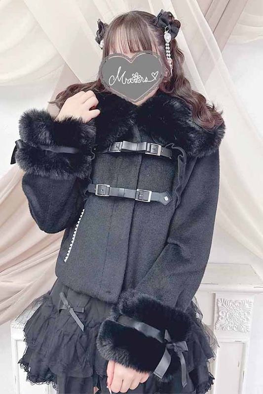 MARS さきまる コラボ コート「黒」 コート|地雷系・量産型の