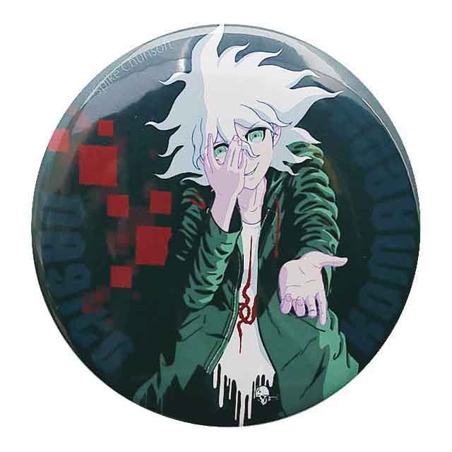 狛枝凪斗 狂気の缶バッジ （76mm） / ダンガンロンパ1・2 Reload