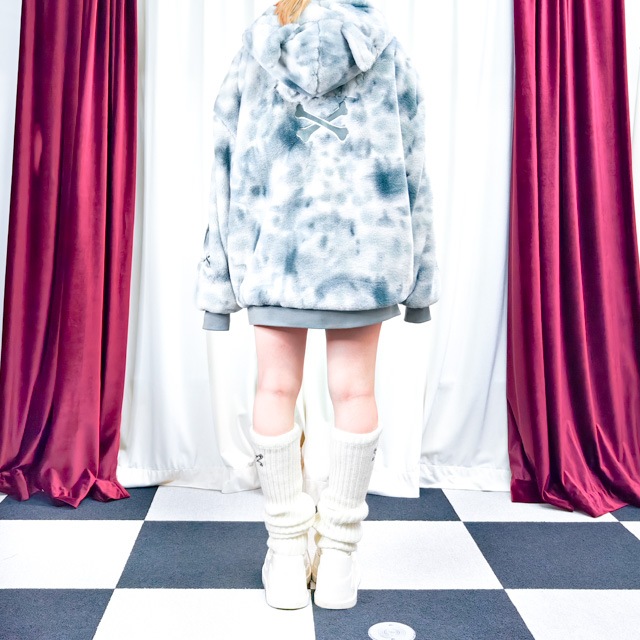 猫耳スカルキャットファーブルゾン【MYSTIC PURPLE】｜LISTEN FLAVOR