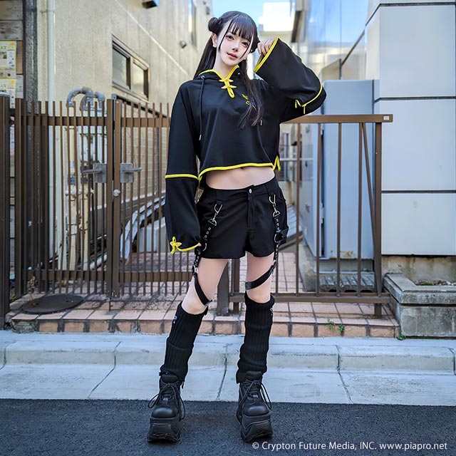 鏡音リン・レン チャイナパーカー 【BLACK】 / 鏡音リン・レン