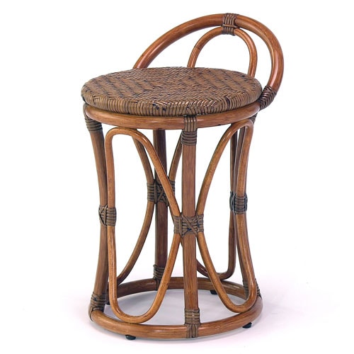 ラタンチェア スツール 丸椅子 籐編み 01-0050-00（商品番号：70-01