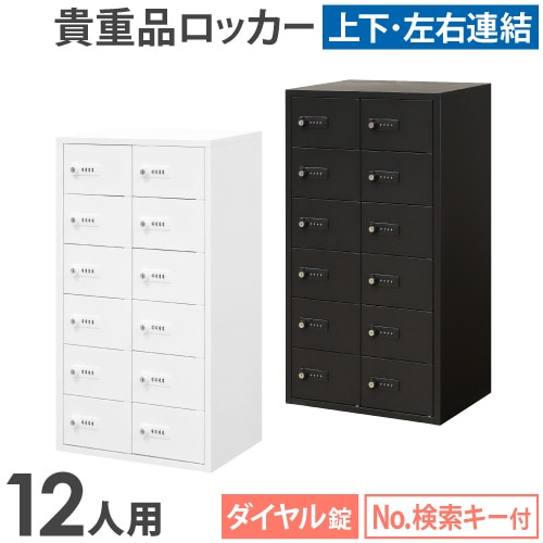ロッカー 貴重品 収納 ダイヤル錠 12人用 NSAFE-26（商品番号：nsafe