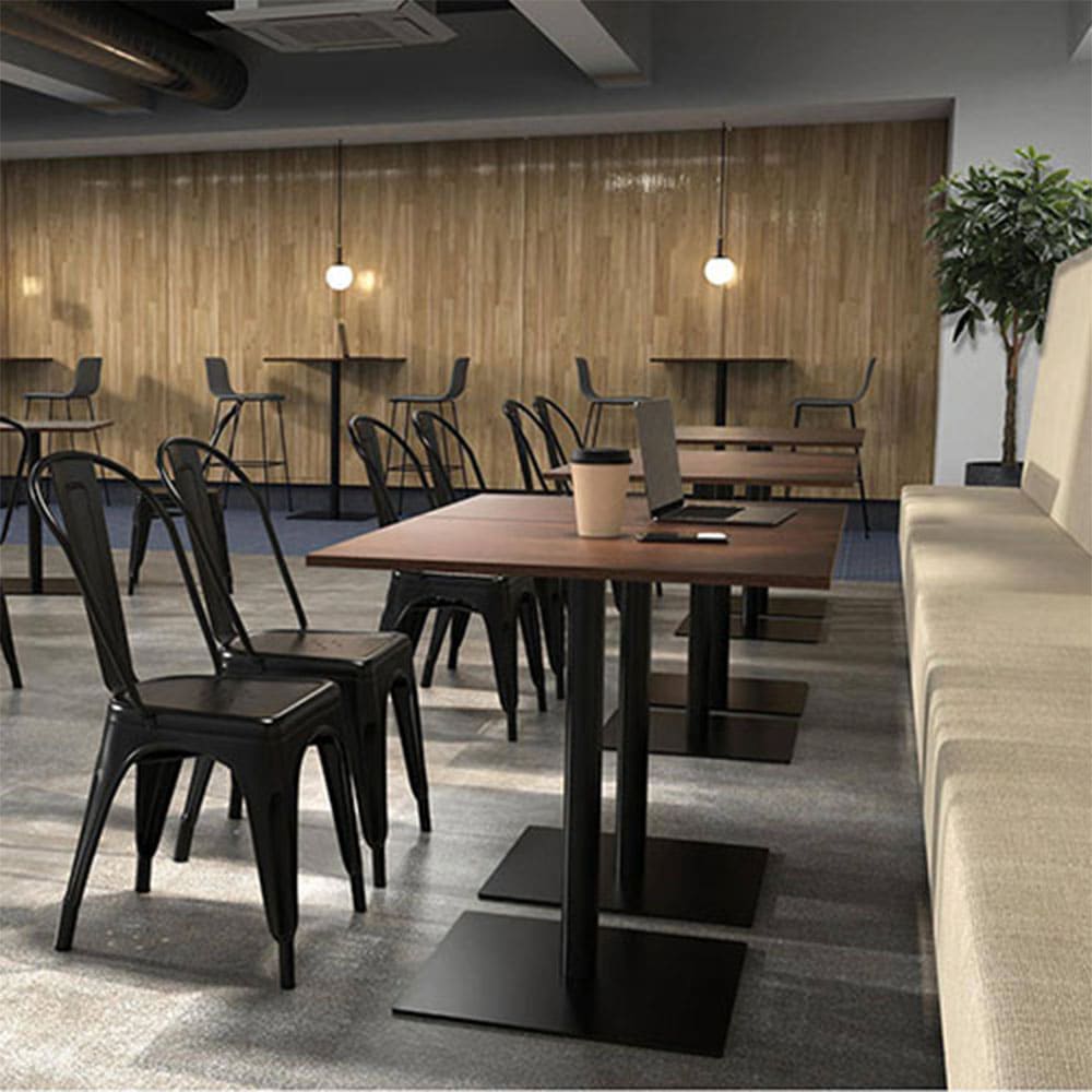 カフェテーブル ハイ 角型 幅600×奥行450mm ダイニングテーブル RFRCT