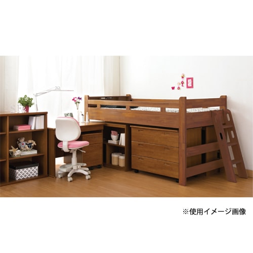 ロフトベッド シングル 幅2126×奥行1052×高さ1170mm 木製ベッド