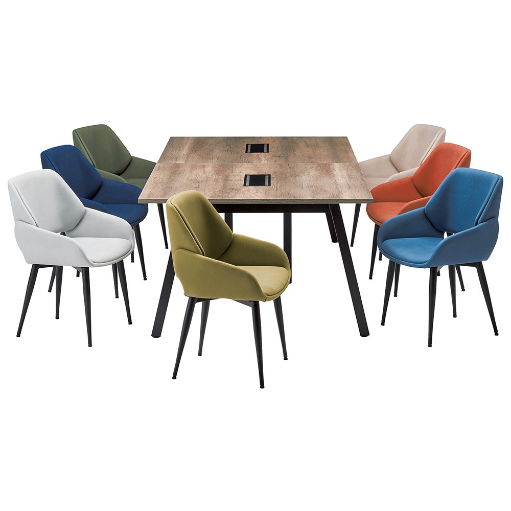 オフィスチェア キャスターなし デスクチェア 会議用チェア パソコン