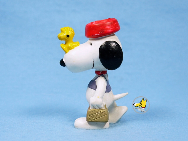 ビンテージ Determined '81 スヌーピー PVC フィギュア カムホーム