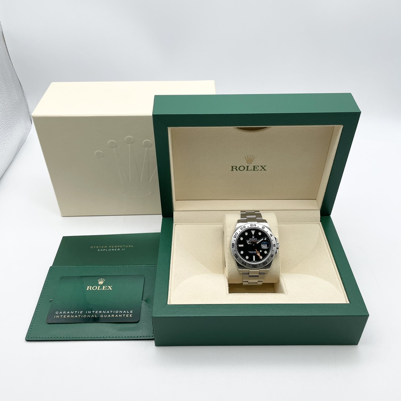 ロレックス エクスプローラーII 216570 ブラック 42mm - ブランド品