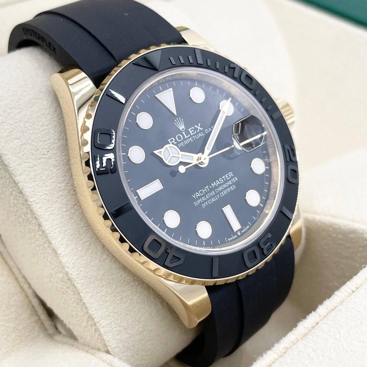 ロレックス ヨットマスター 226658 ブラック ブラックラバーベルト