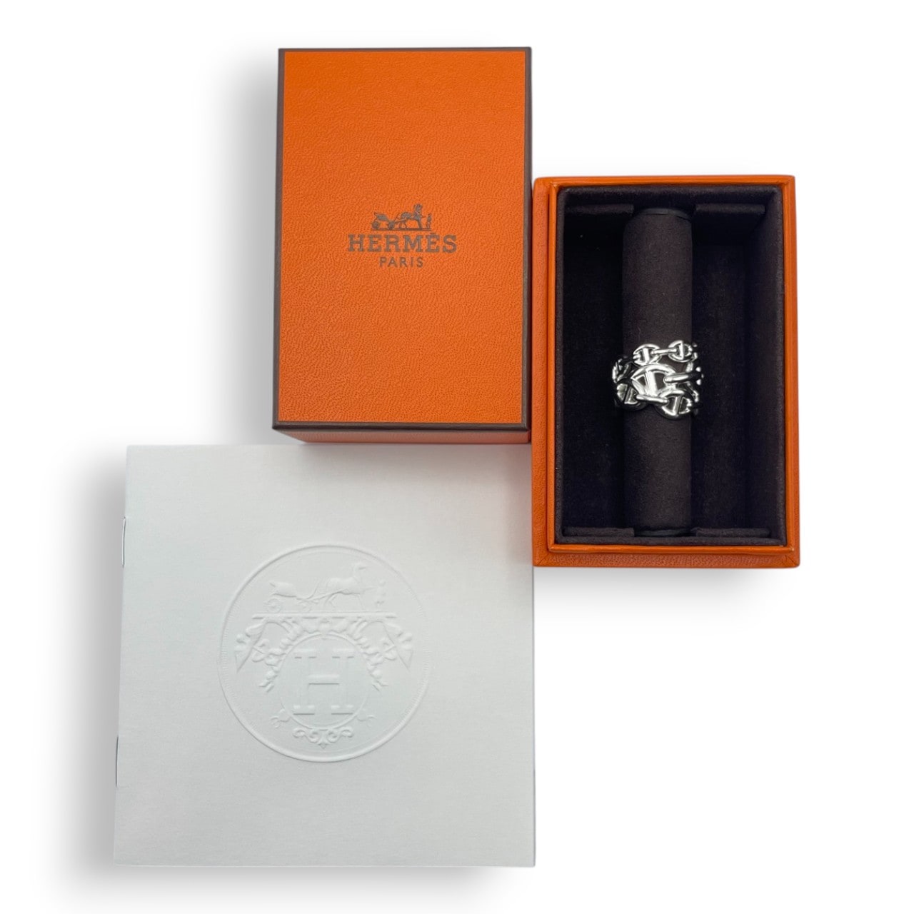 エルメス シェーヌ・ダンクル アンシェネ リング GM 52 シルバー925 12