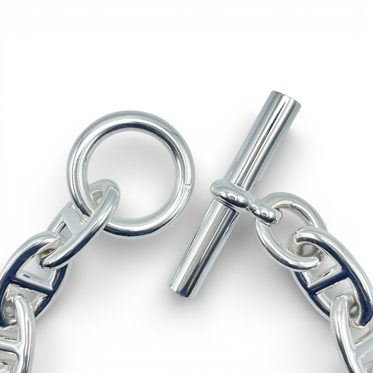 エルメス シェーヌ・ダンクル ブレスレット TGM シルバー925 12コマ