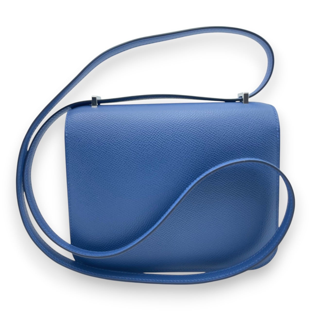 エルメス コンスタンスミニ 18 ブルータイ エプソン シルバー金具 K