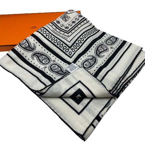 エルメス カレジュアン 140 船乗りのタトゥー・バンダナ ブラック