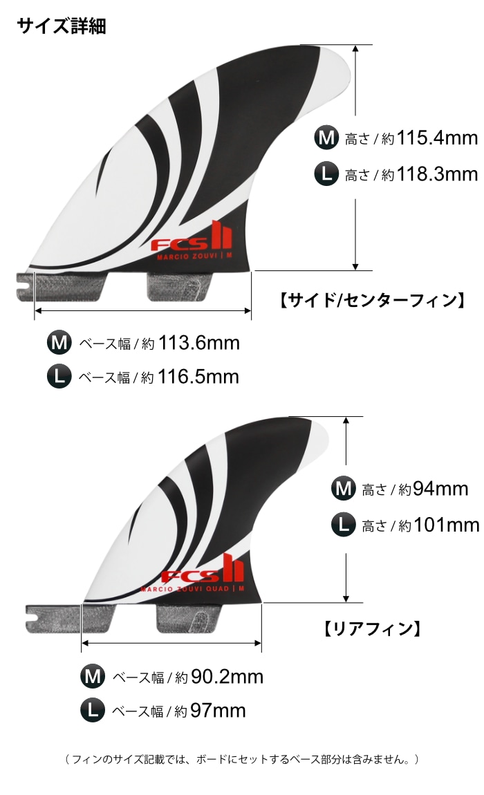 FCS2 FIN フィン 5フィン トライフィン クワッドフィン シャープアイ