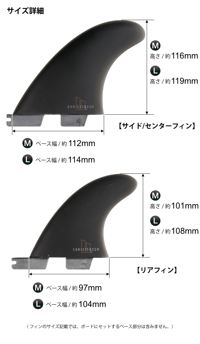 FCS2 FIN エフシーエス2フィン 5フィン クワッド CHRISTENSON TRI