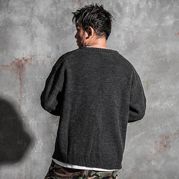 MB Logo Washable Knit トップス｜皇治プロデュースブランドMADBRO