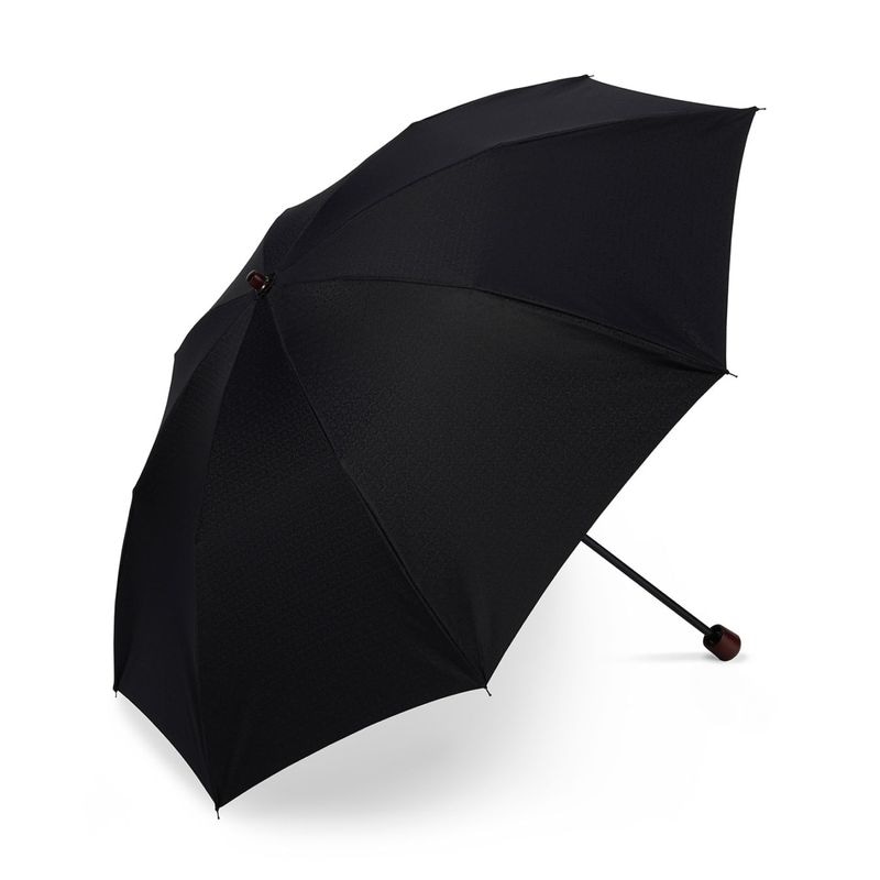 レディース晴雨兼用傘】シャンタン/50cm折りたたみ-ブラック｜トンボ