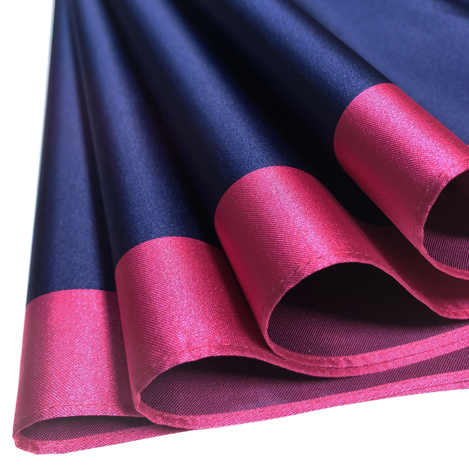 レディース雨傘】ボーダー-折りたたみ-ネイビー｜トンボ洋傘前原光榮