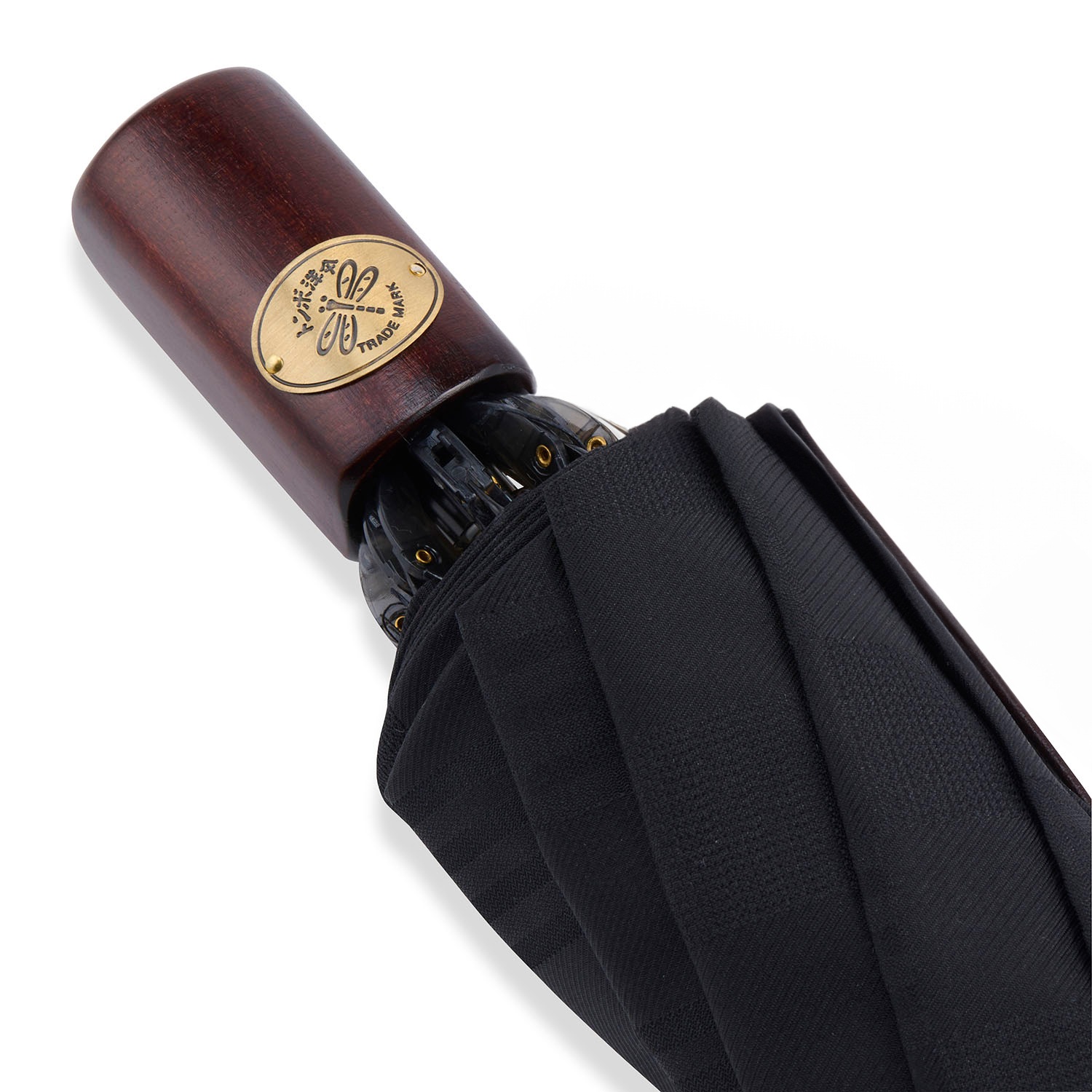 メンズ雨傘】チェス-折りたたみ-ブラック｜トンボ洋傘前原光榮商店