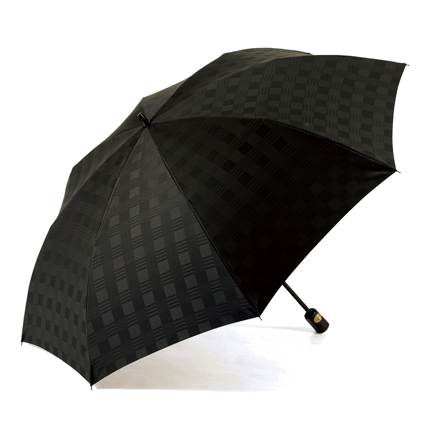 メンズ雨傘】チェス-折りたたみ-ブラック｜トンボ洋傘前原光榮商店