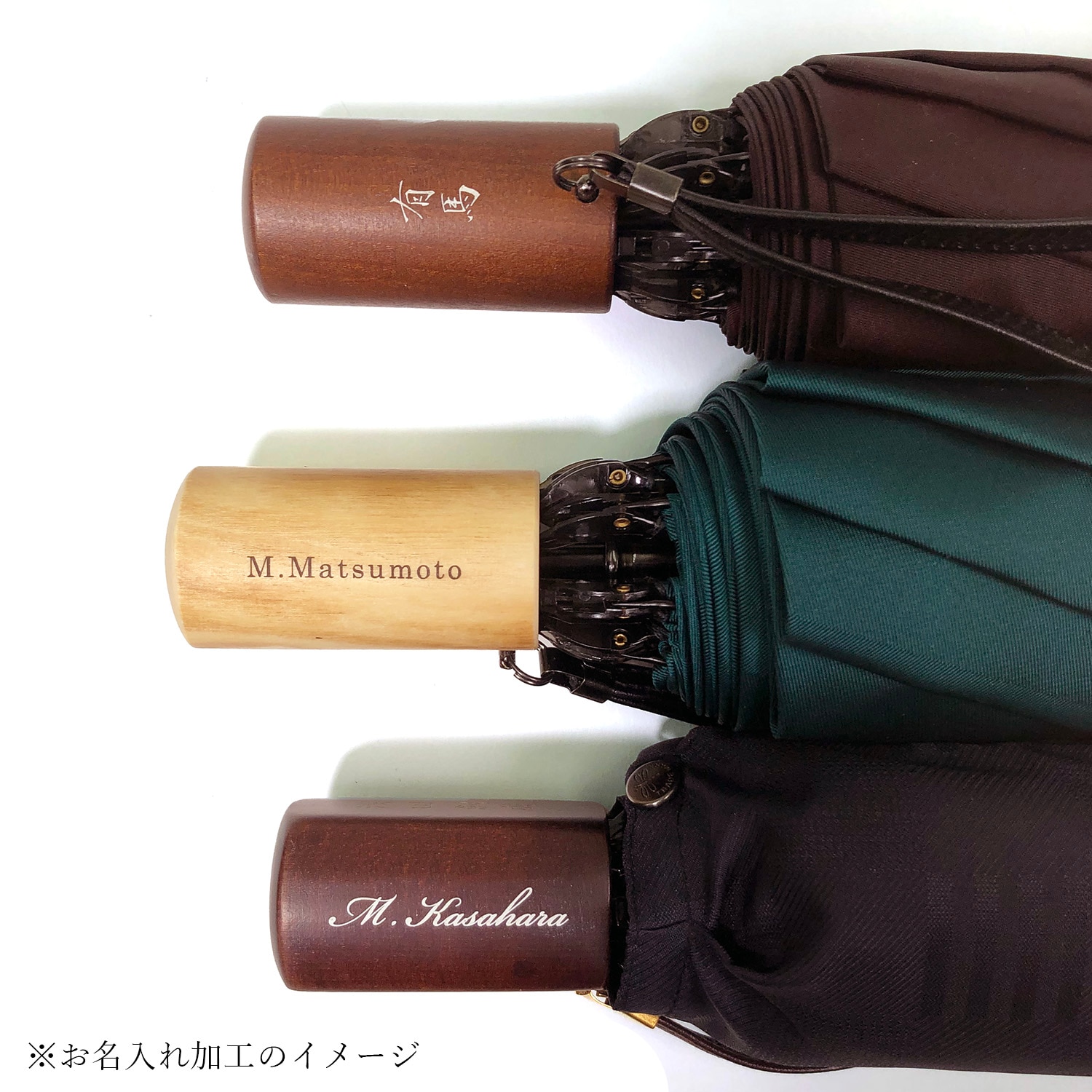 メンズ雨傘】ボーダー-折りたたみ-ネイビー×ライトグリーン｜トンボ