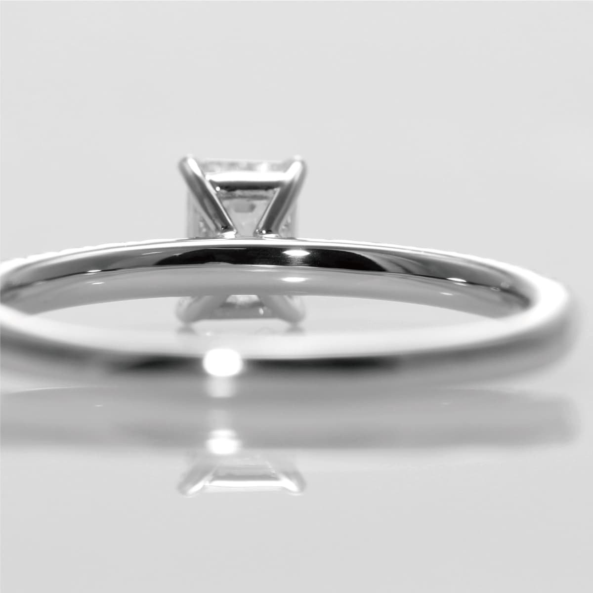 ルガ GIA ダイヤモンド リング エメラルドカット 0.5ct /s0435da