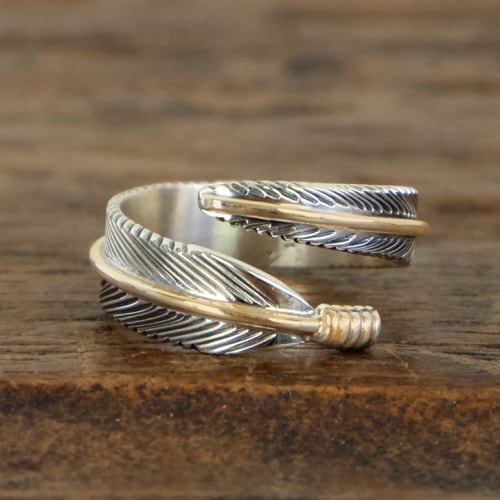 ◇size ハーヴィーメイス 12KGF フェザー リング｜マライカ公式通販