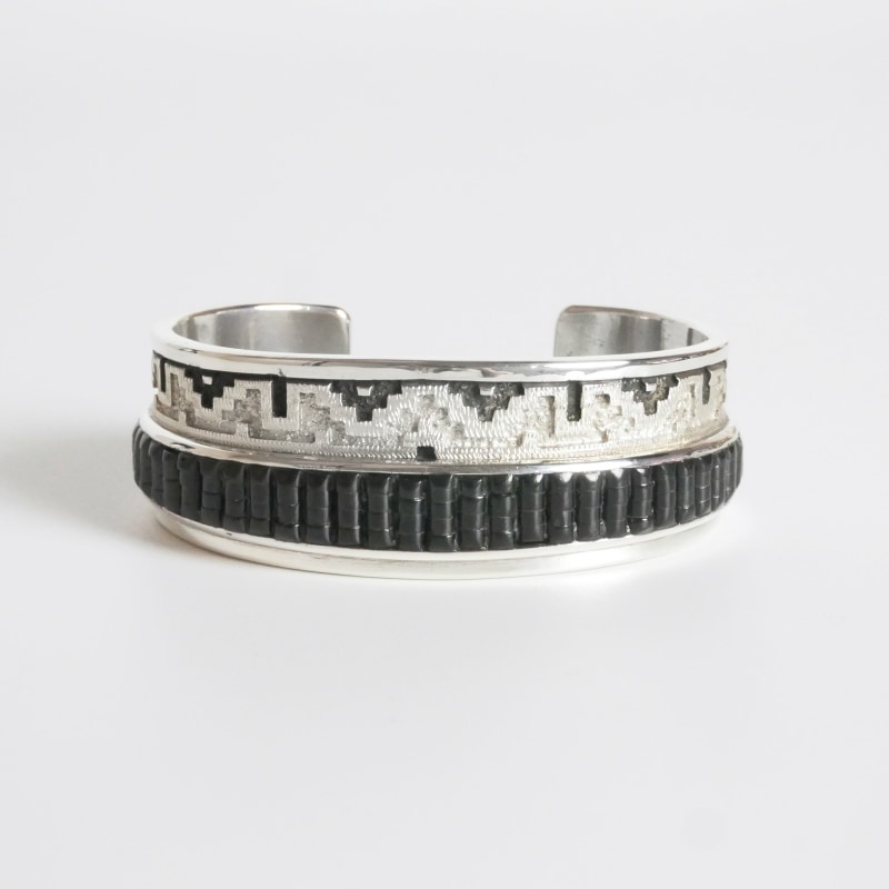 143mm ダンジャクソン ラグオーバーレイ×ヒシ バングル｜マライカ公式通販