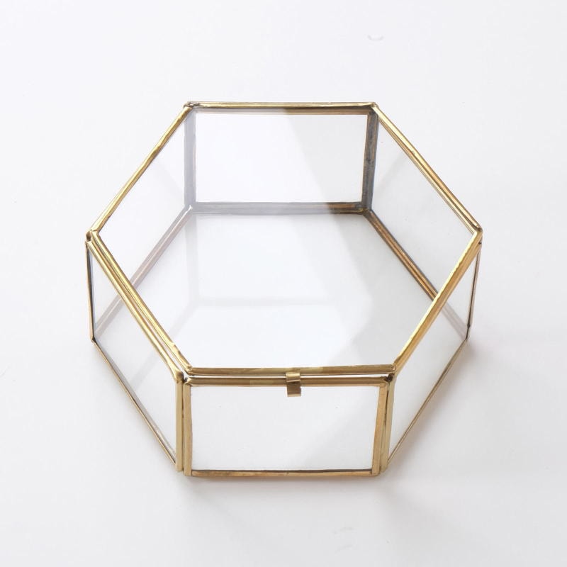 ガラス六角BOX（XL）【メール便不可】｜マライカ公式通販