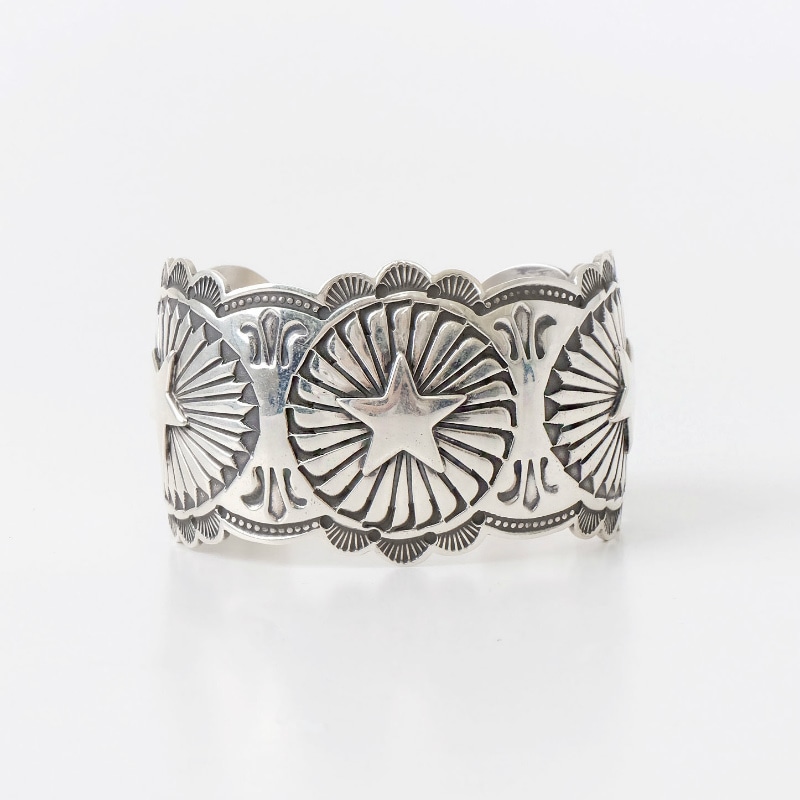 143mm サンシャインリーブス スターコンチョバングル｜マライカ公式通販