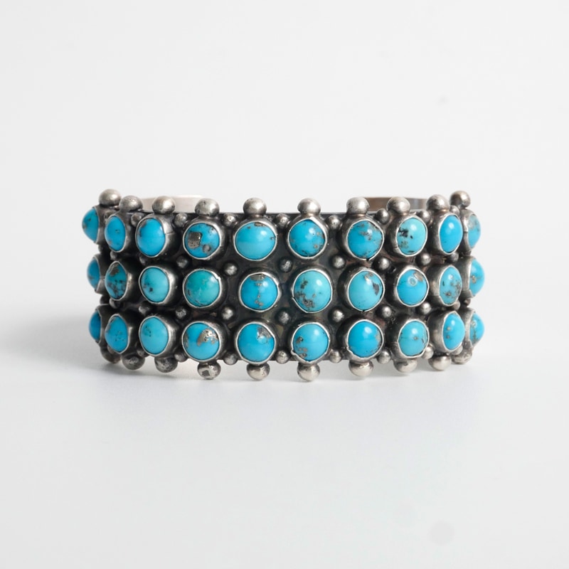 135mm ナバホ族 パージャンターコイズ バングル｜マライカ公式通販