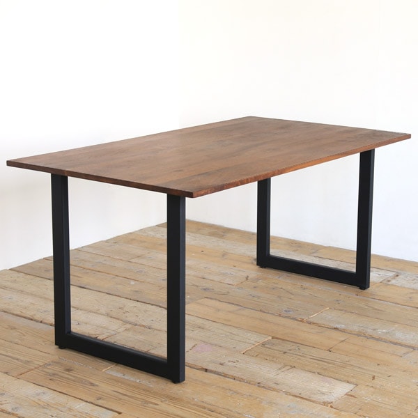 マルナクールA ダイニングテーブル 無垢 ウォールナット アイアン 130