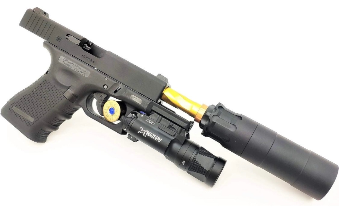 Rugged Suppressors Obsidian 9mm type 逆14mm 【RGW製 東京マルイ VFC