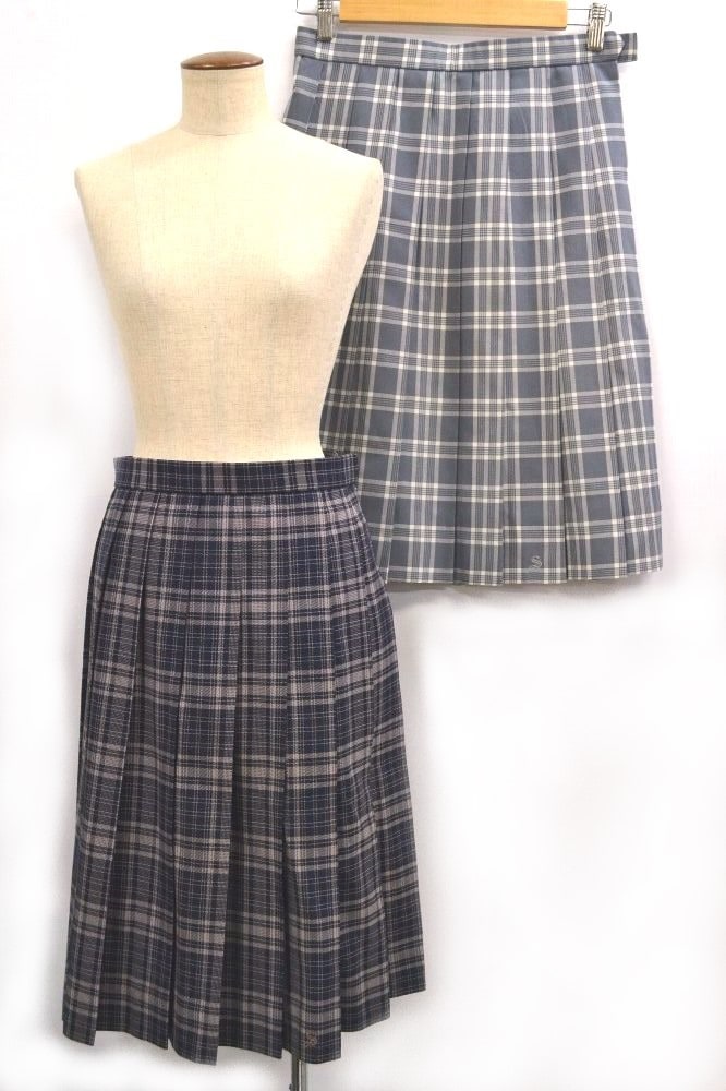 神奈川県 相模女子大学高等部 ブレザー冬服 夏スカート リボン＊SH0346