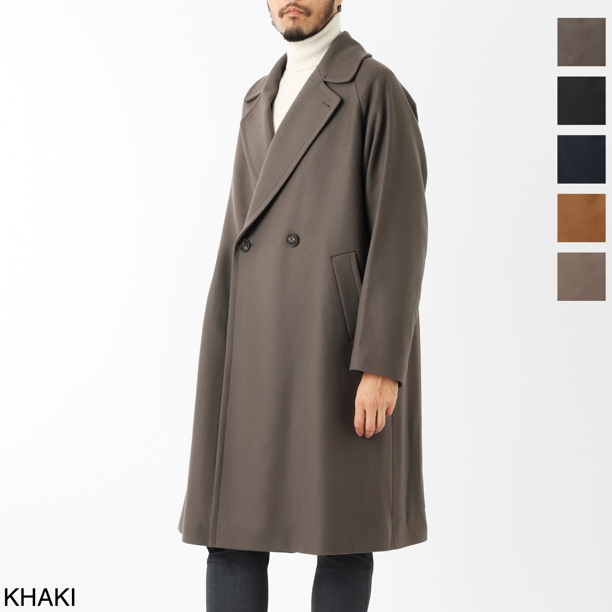 HEVO イーヴォ ベルテッドコート/ダブルコート/BRINDISI【大きいサイズ