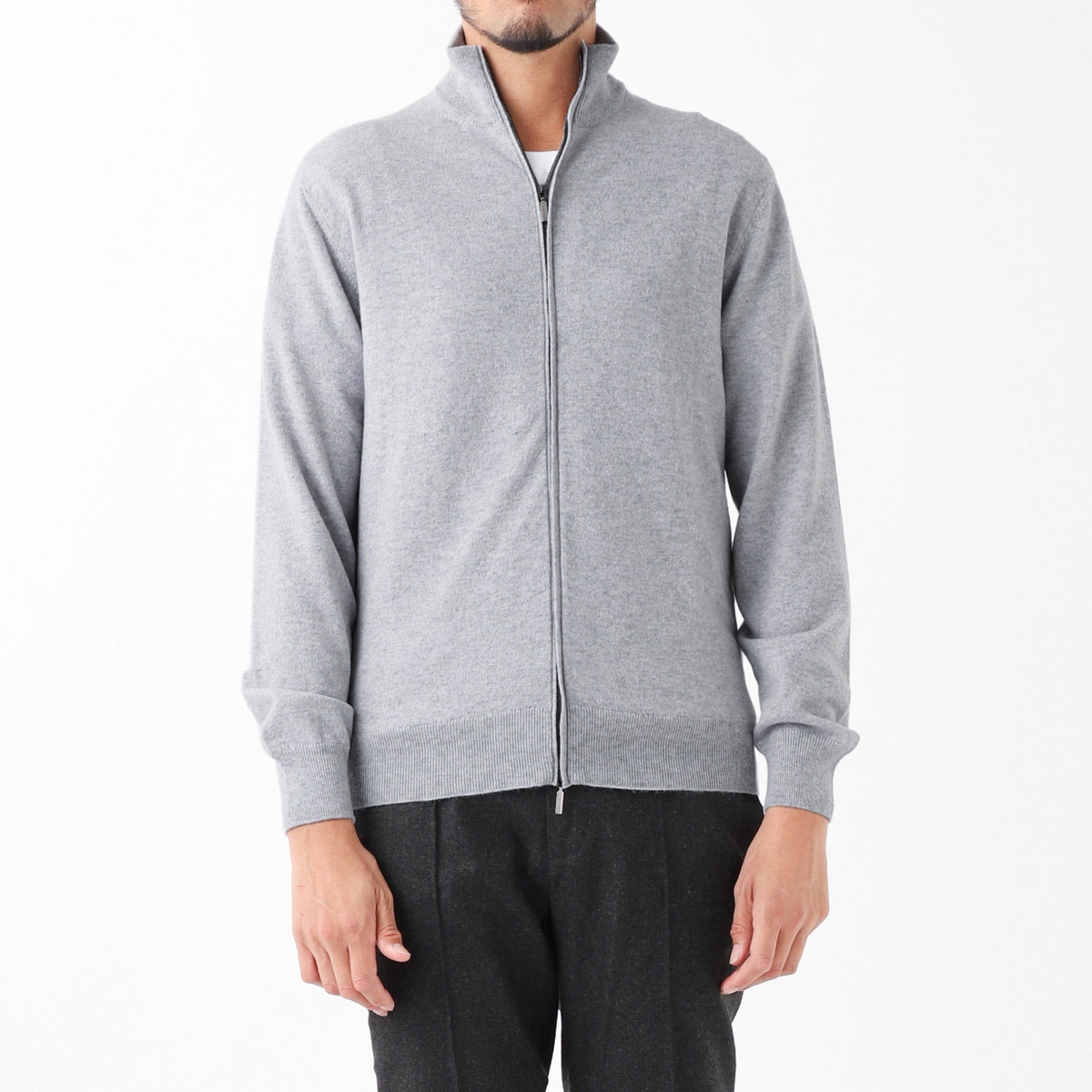 Cruciani クルチアーニ カシミヤ100％ ジップカーディガン【大きい