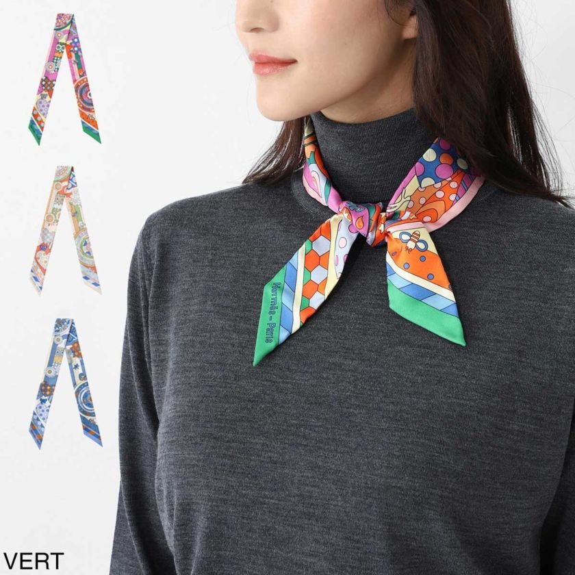 HERMES エルメス スカーフ/ツイリー/LES MURMURES DE LA FORET TWILLY