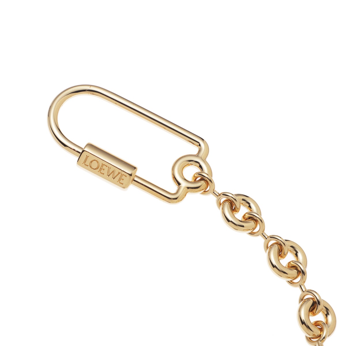 LOEWE ロエベ キーリング/バッグチャームゴールド/PEBBLE KEYRING