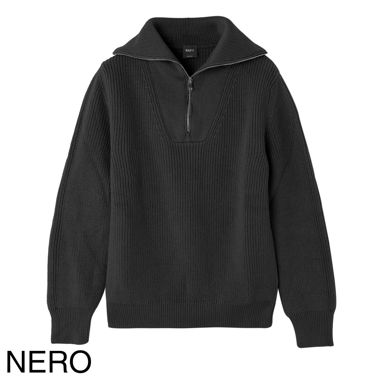 アウトレット】BAFY バフィ ハーフジップニット【大きいサイズあり